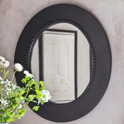 Jonas Black Round Wall Mirror