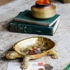 Jose the Tortoise Gold Dish
