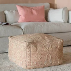Josie Pink Pouffe