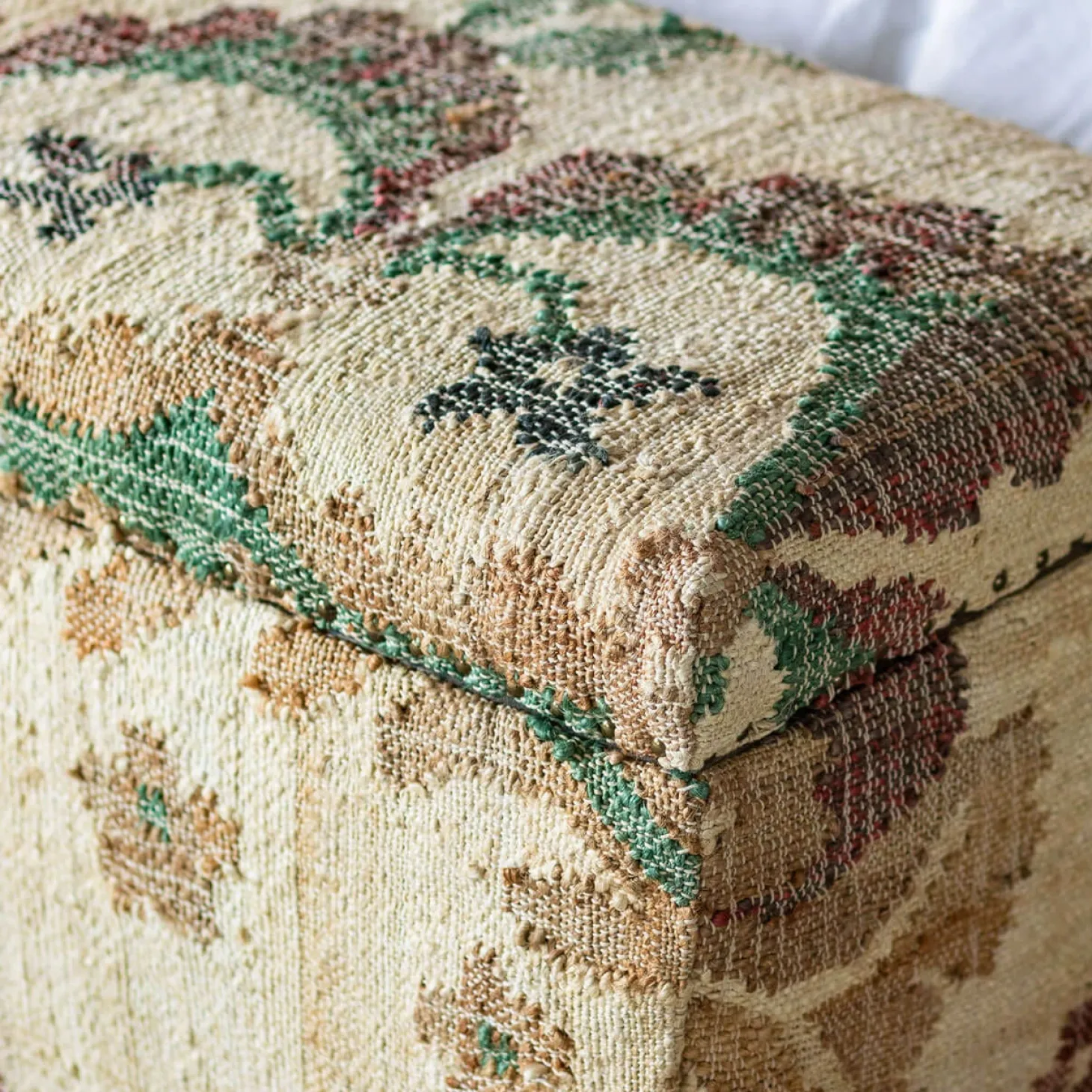June Jute Floral Blanket Box