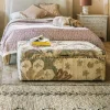 June Jute Floral Ottoman