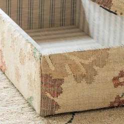 June Jute Floral Ottoman
