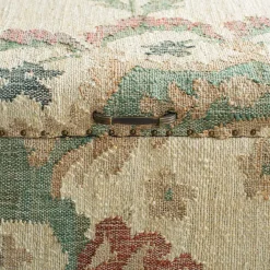 June Jute Floral Ottoman