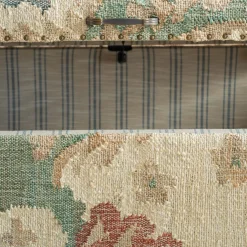 June Jute Floral Ottoman