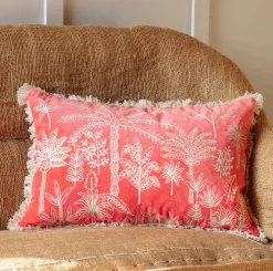 Jungle Crewel Embroidery Cushions