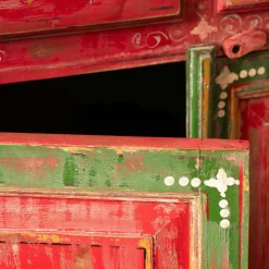 Junli Red Painted Cabinet