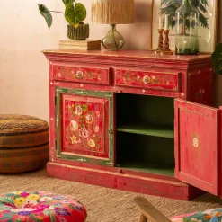 Junli Red Painted Cabinet