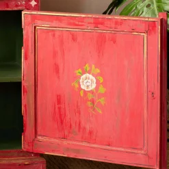 Junli Red Painted Cabinet