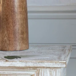 Kaia Carved Wood Console Table
