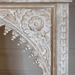 Kaia Carved Wood Console Table