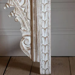 Kaia Carved Wood Console Table