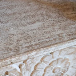Kaia Carved Wood Console Table