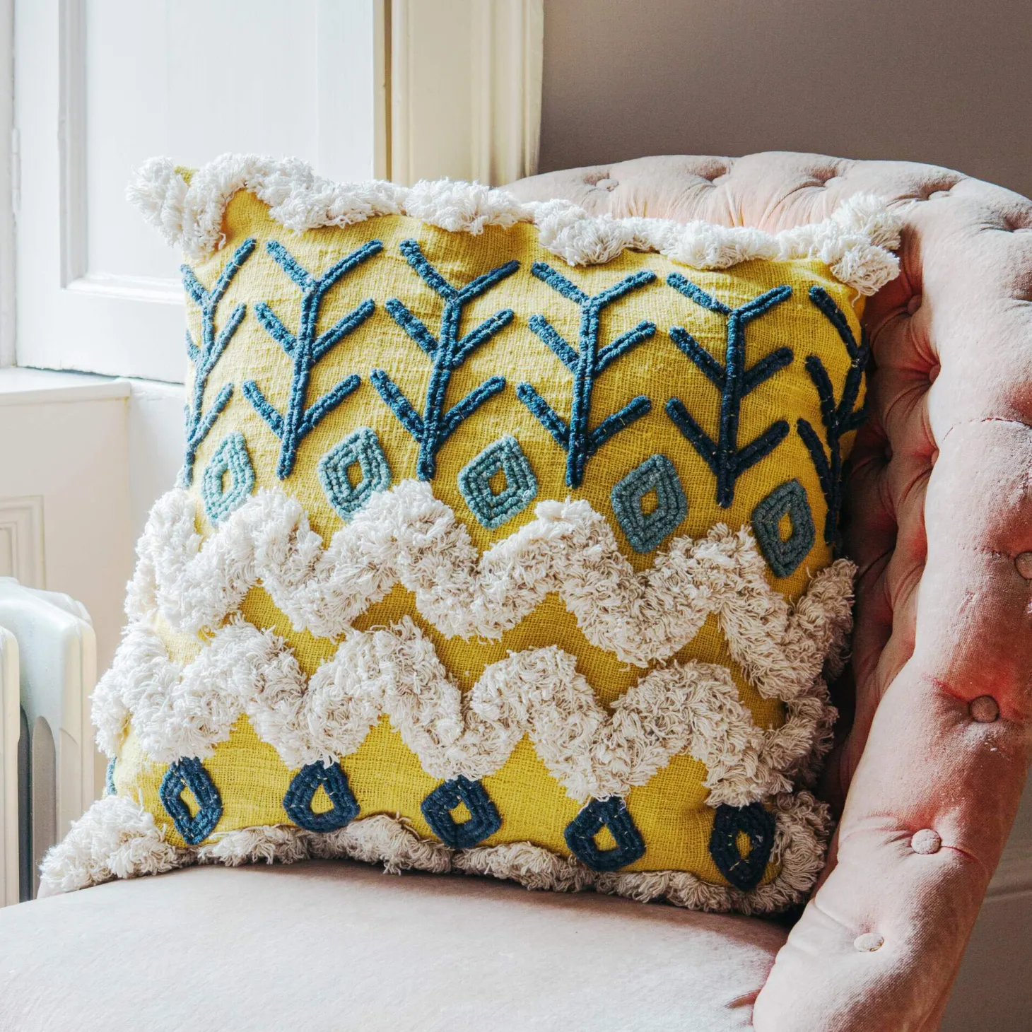 Kansa Yellow Cushion