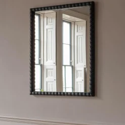 Large Barnaby Black Wall Mirror