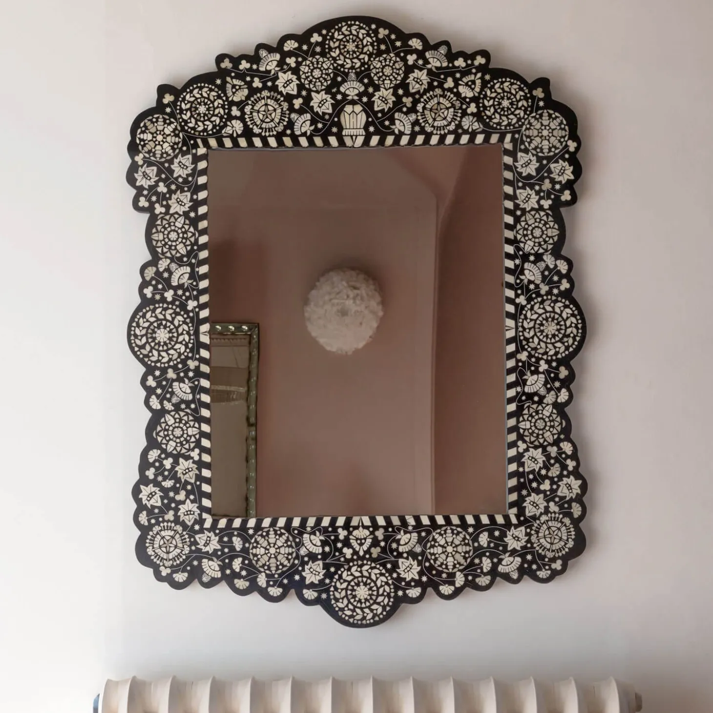Large Ditsy Bone Inlay Mirror