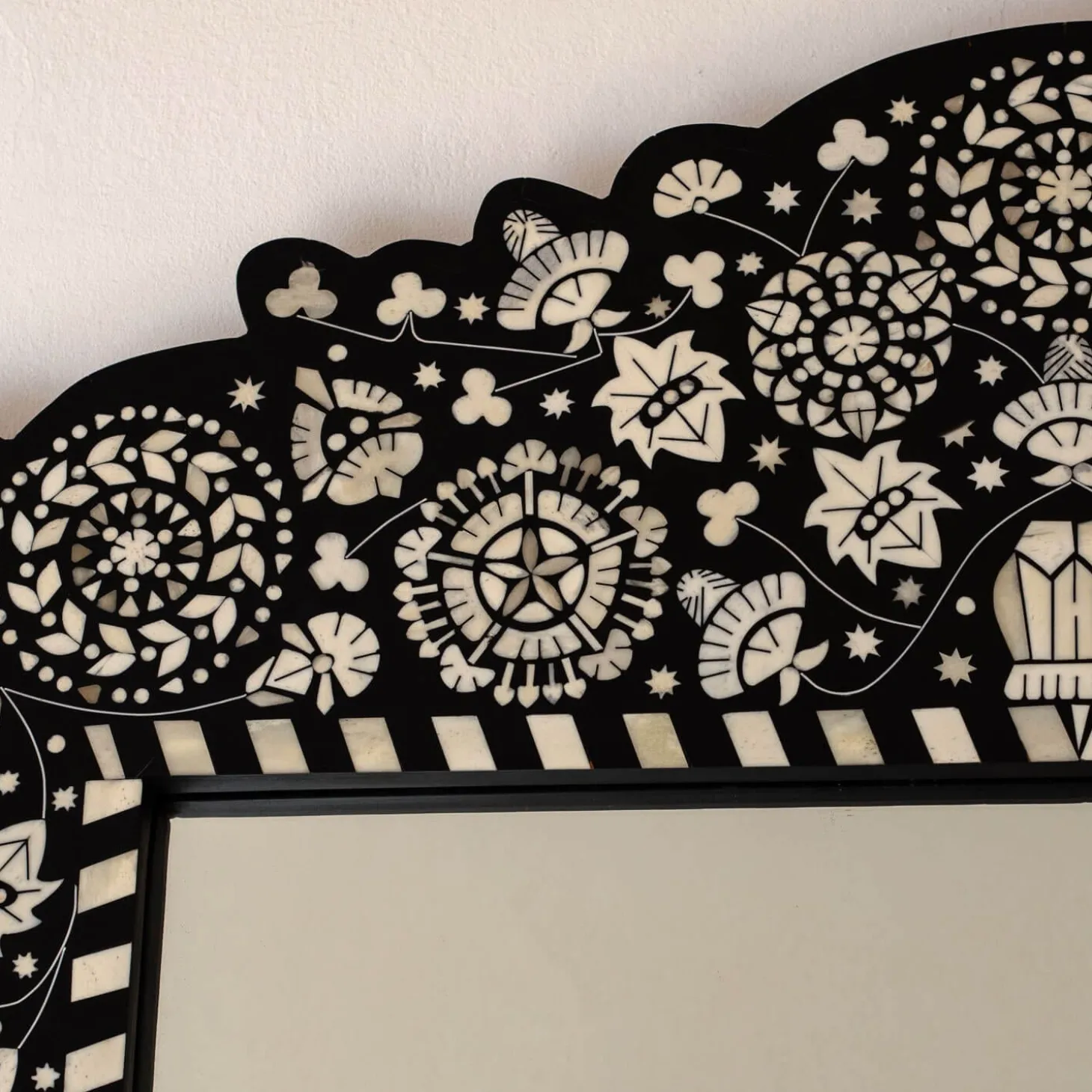 Large Ditsy Bone Inlay Mirror