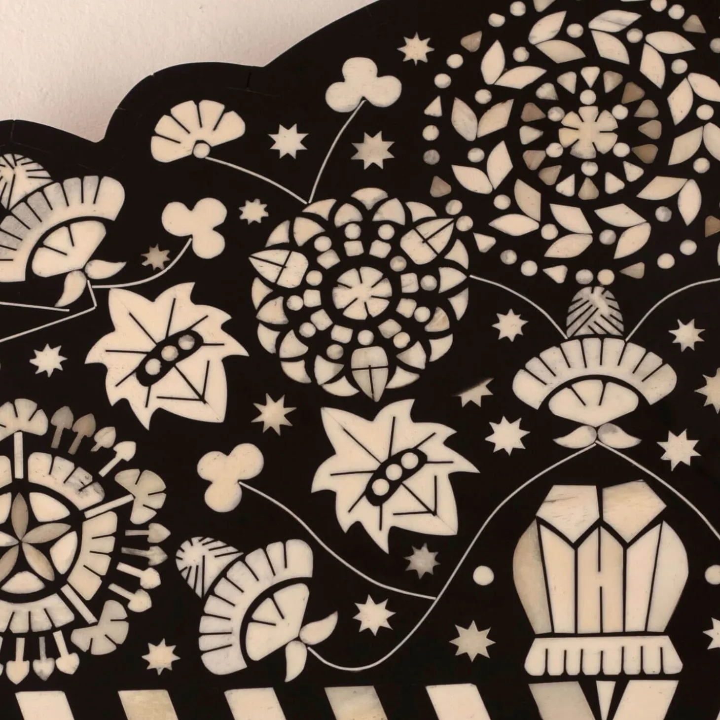 Large Ditsy Bone Inlay Mirror