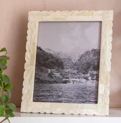 Large Floral Carved Photo Frame