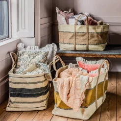 Large Jute Storage Baskets