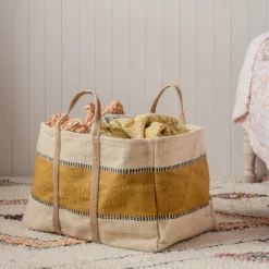 Large Jute Storage Baskets