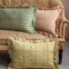 Large Rectangular Floral Block Printed Cushions