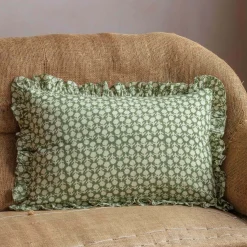 Large Rectangular Floral Block Printed Cushions