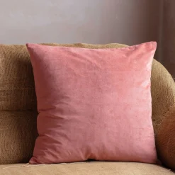 Large Velvet and Linen Backed Cushions