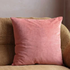 Large Velvet and Linen Backed Cushions