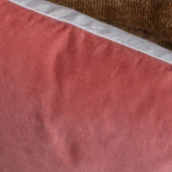 Large Velvet and Linen Backed Cushions