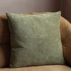 Large Velvet and Linen Backed Cushions