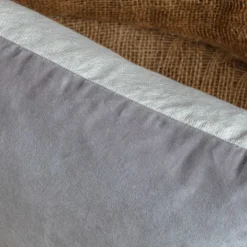 Large Velvet and Linen Backed Cushions