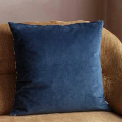 Large Velvet and Linen Backed Cushions