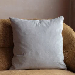 Large Velvet and Linen Backed Cushions