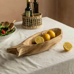 Large Wooden Fish Tray