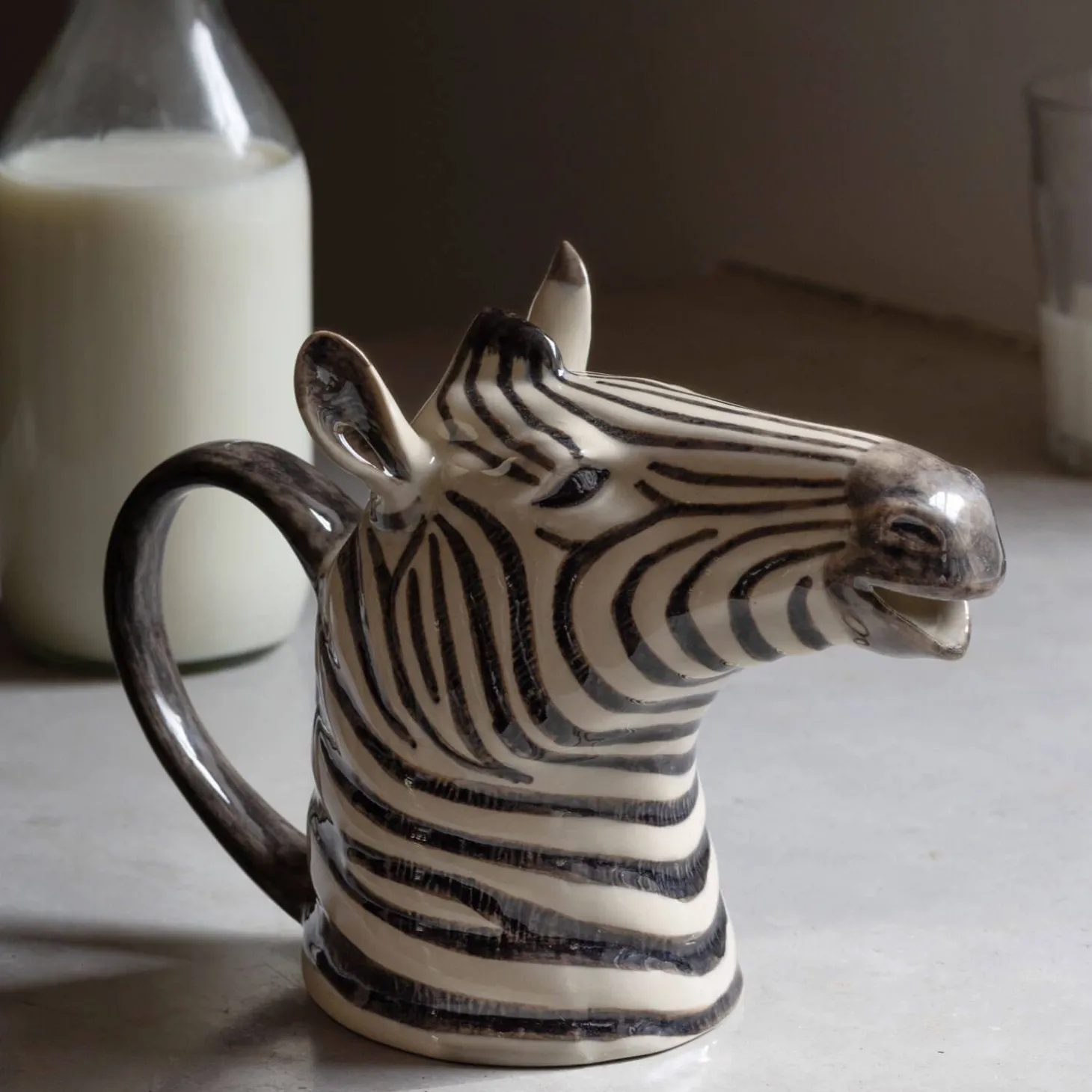Large Zebra Jug