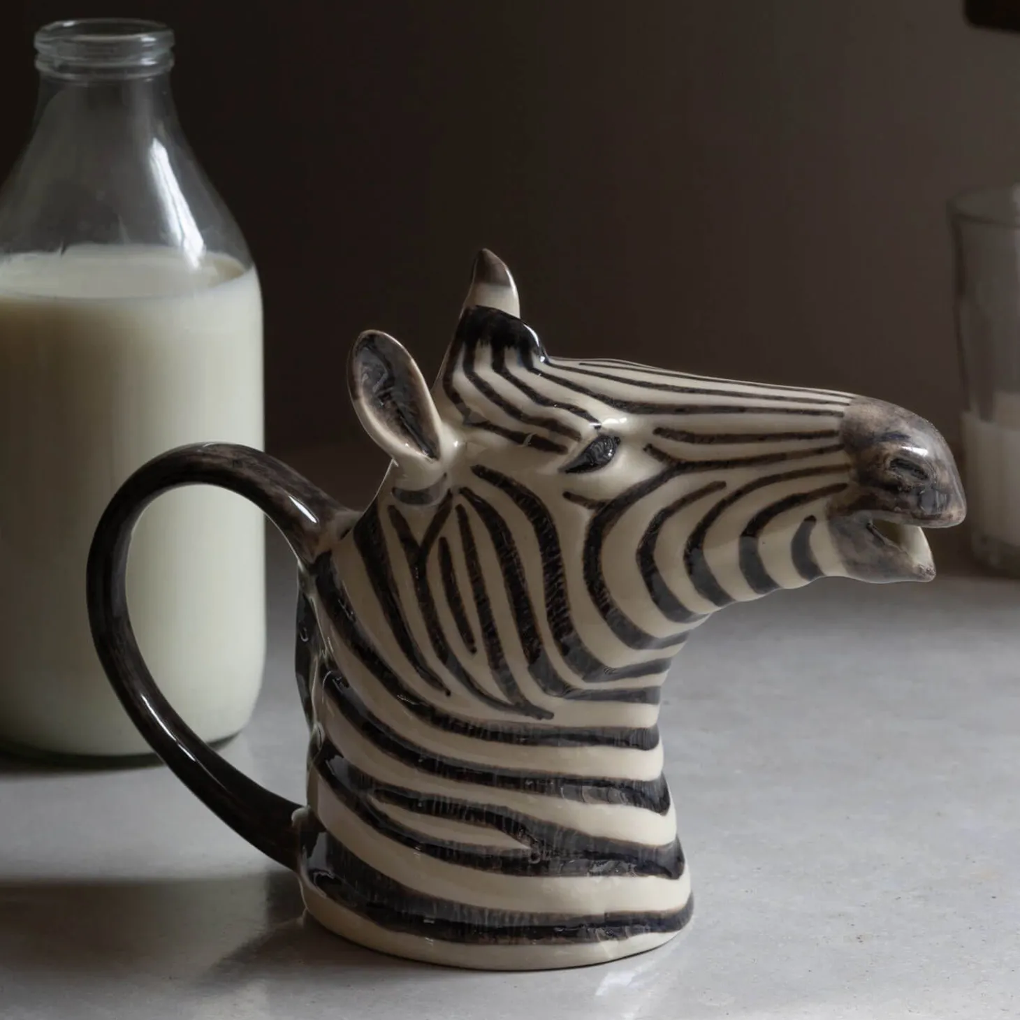 Large Zebra Jug