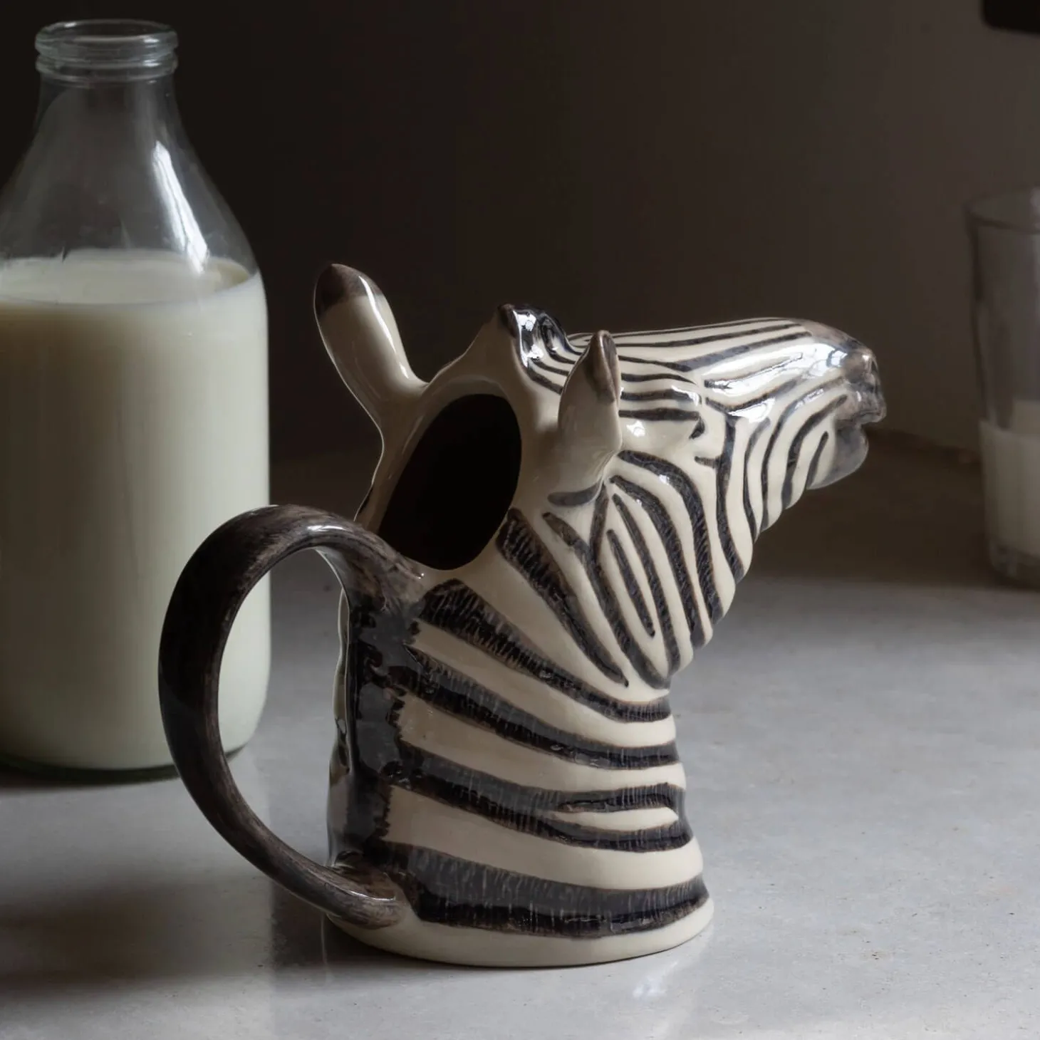 Large Zebra Jug