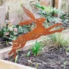 Leaping Hare Garden Stake