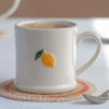Lemon Branch Motif Mini Mug