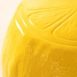 Lemon Yellow Ceramic Stool