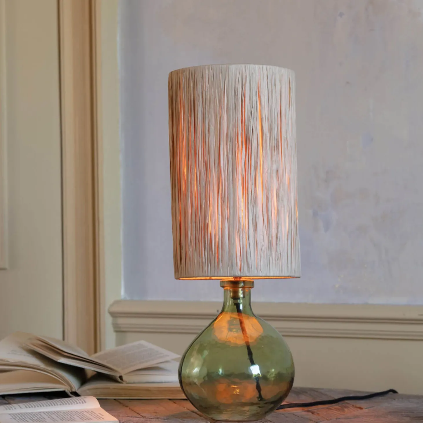 Lennox Light Green Table Lamp with Shade