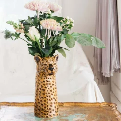 Leopard Flower Vase