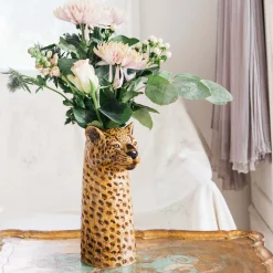 Leopard Flower Vase