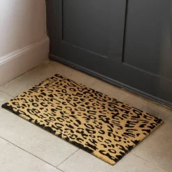 Leopard Print Door Mat