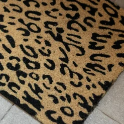 Leopard Print Door Mat