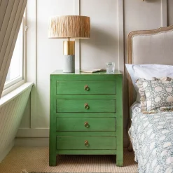Leshan Four Drawer Bedside Table