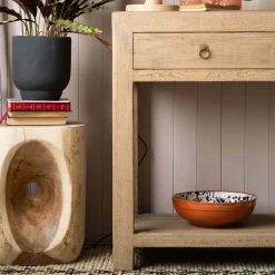 Leshan Natural Three Drawer Sideboard