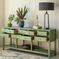 Leshan Nine Drawer Jade Sideboard