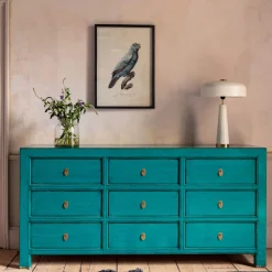 Leshan Peacock Chest of Drawers