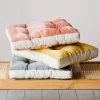 Linen Border Velvet Seat Pads